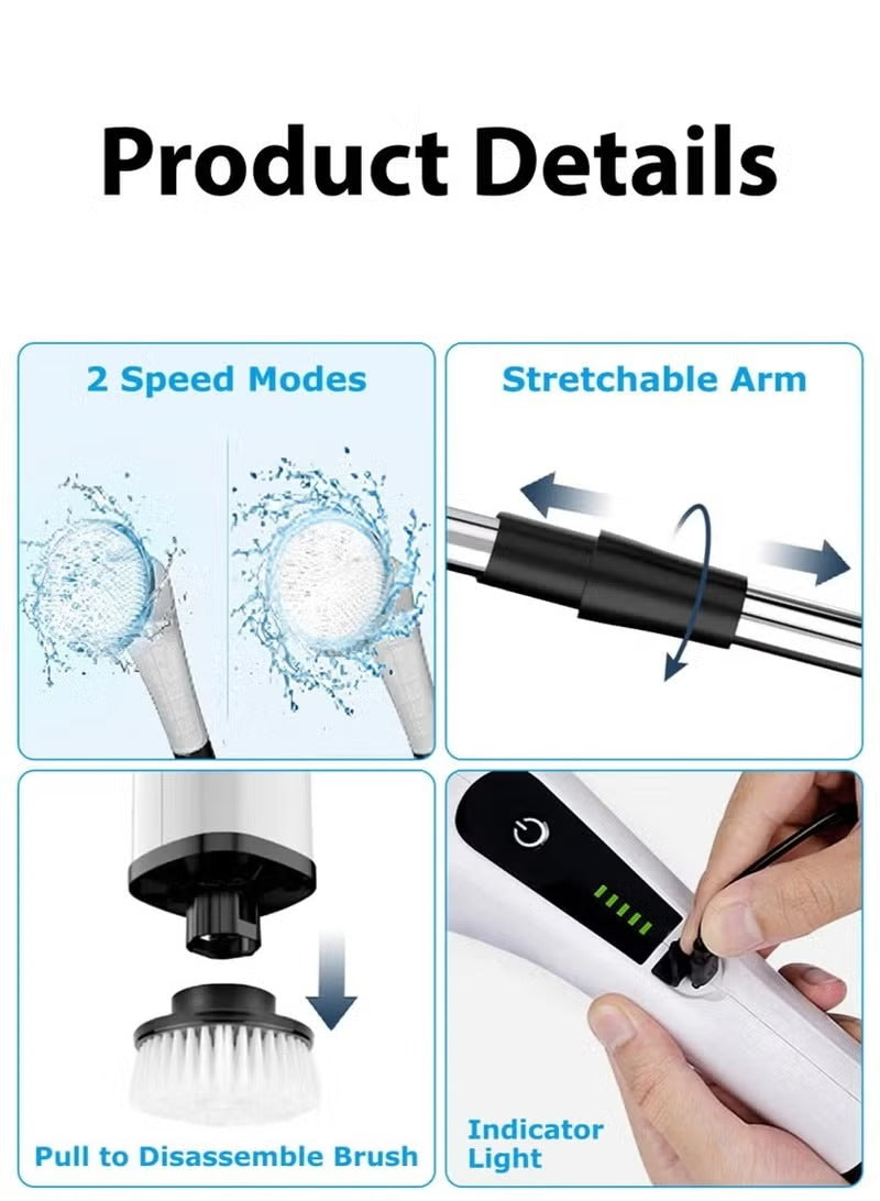 Multi-Surface Cordless Spin Cleaning Brush detail